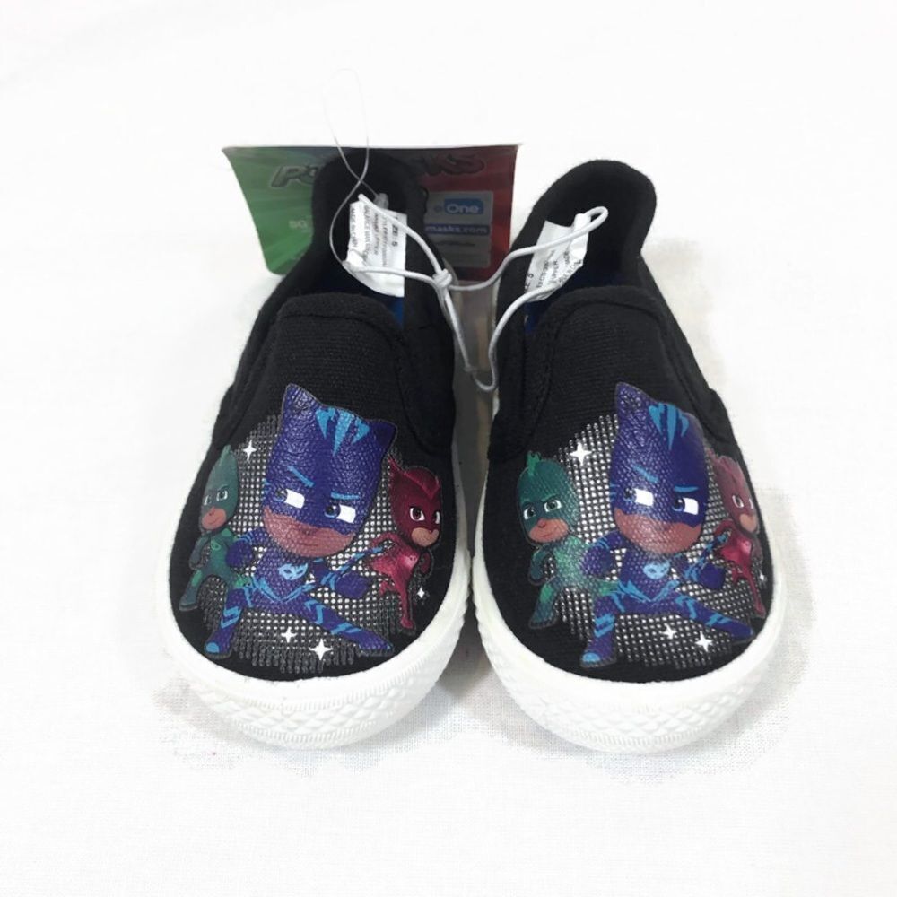 Brand new Boys PJ Mask Slip on Canvas Sneakers 5